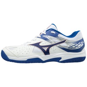 Mizuno Break Shot 2 CC Womens Tennis Shoes Canada - White/Blue